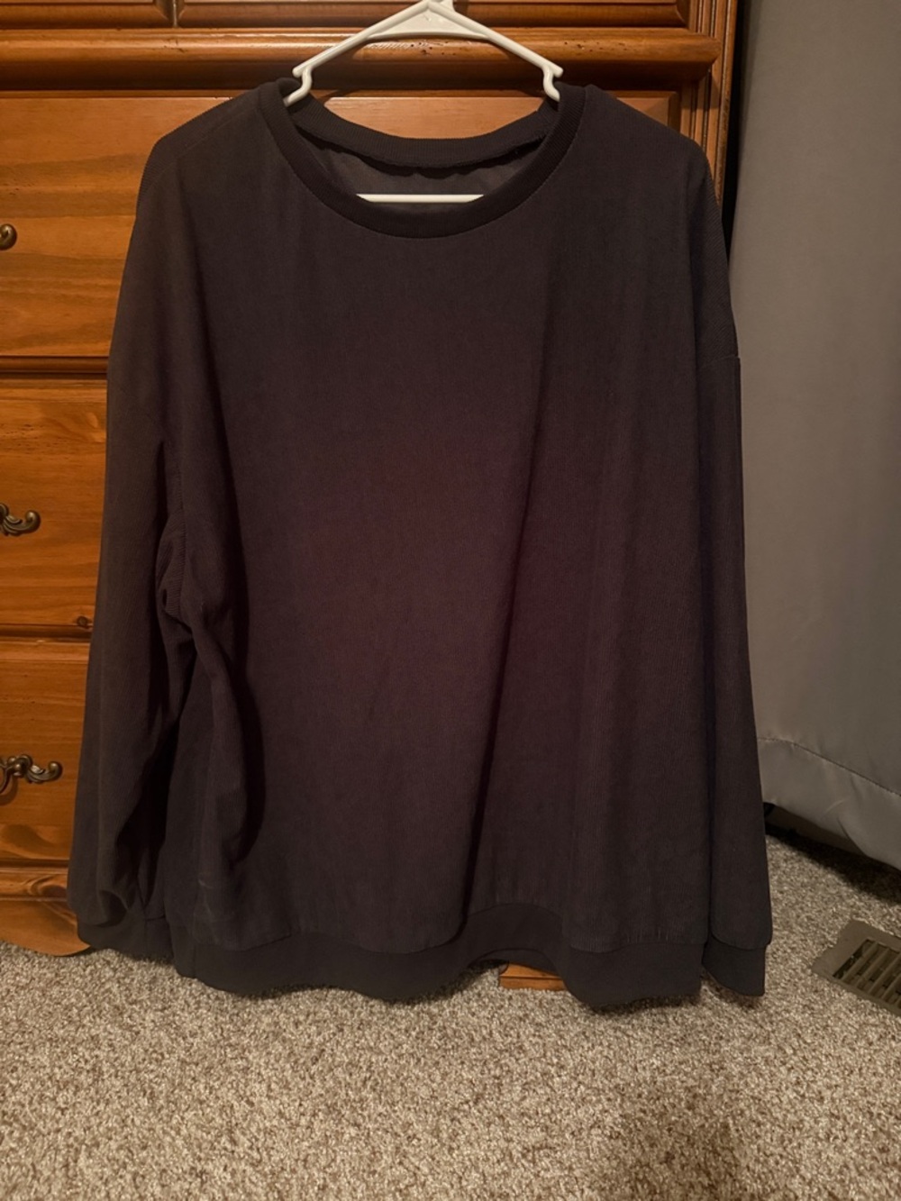 Ribbed black long sleeve